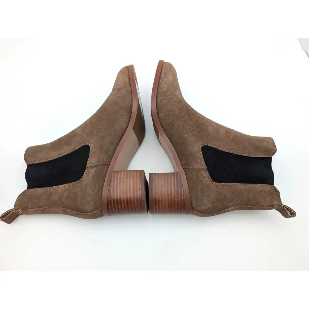 Steve Madden Rhiannon Chelsea Boots Women's Brown Suede Size US9.5M EU40